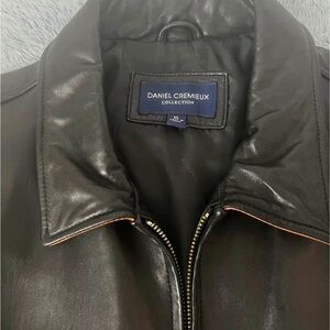 Immaculate Men’s Daniel Cremieux Dark Brown Lambskin Leather Jacket